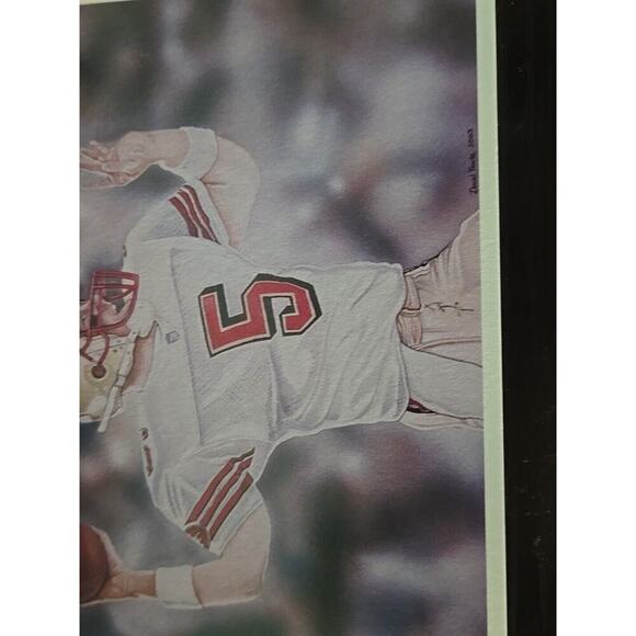 Postcard Jeff Garcia Daniel Tearle Players Authentic Direct NFL good for auto's - Picture 3 of 12